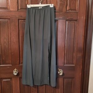 Floor length skirt - Forest Green